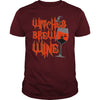 WITCHES BREW WINE T SHIRT FUNNY HALLOWEEN DRINKING