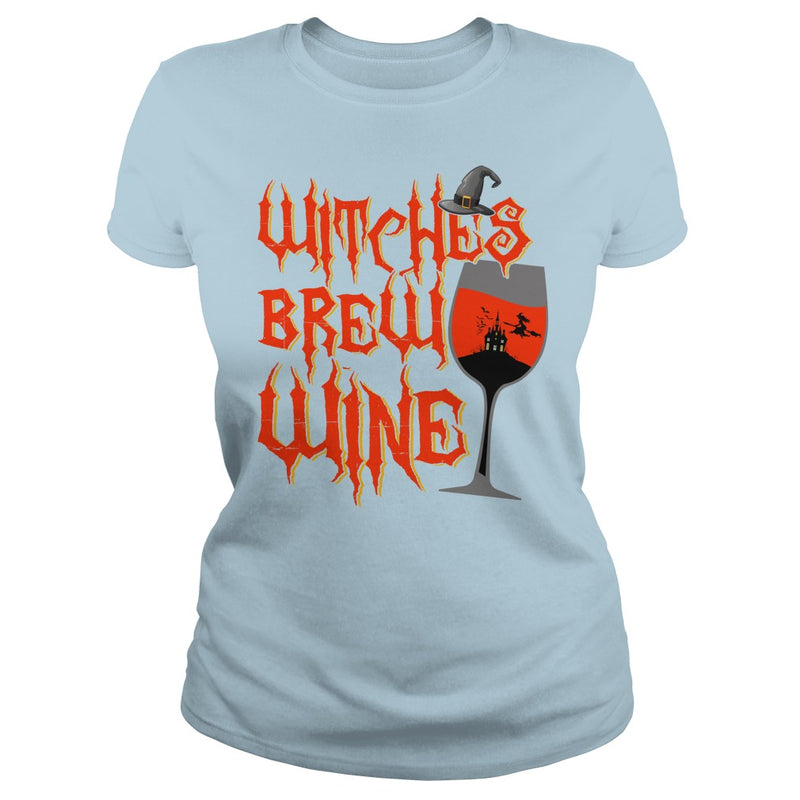 WITCHES BREW WINE T SHIRT FUNNY HALLOWEEN DRINKING