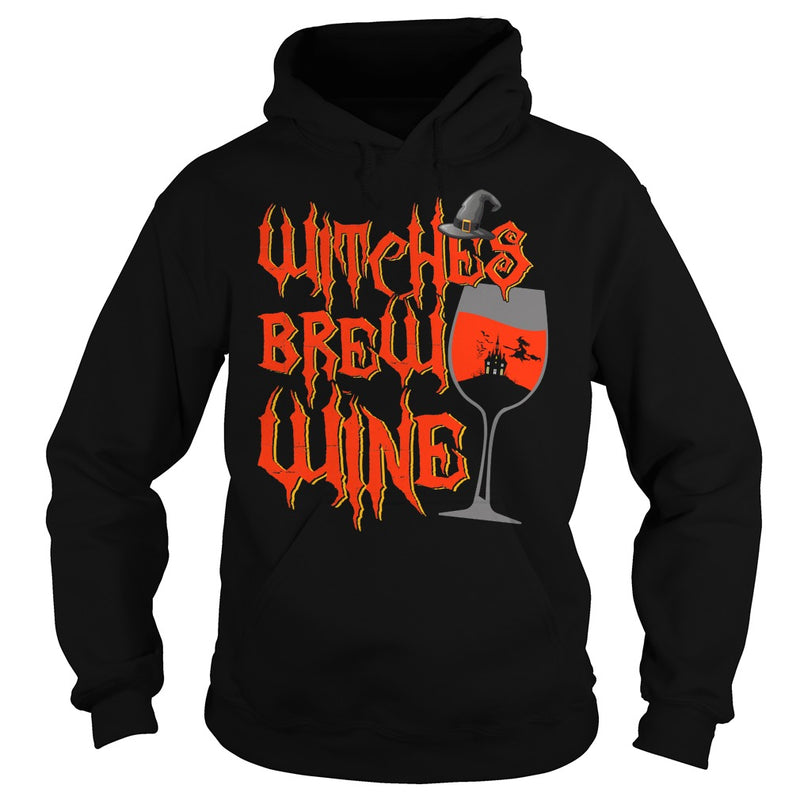 WITCHES BREW WINE T SHIRT FUNNY HALLOWEEN DRINKING