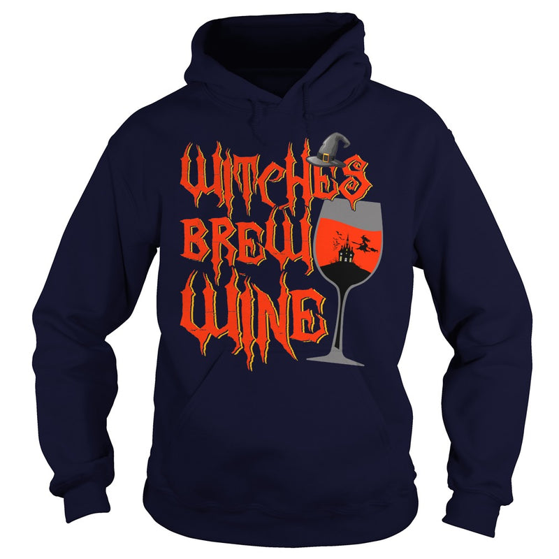 WITCHES BREW WINE T SHIRT FUNNY HALLOWEEN DRINKING