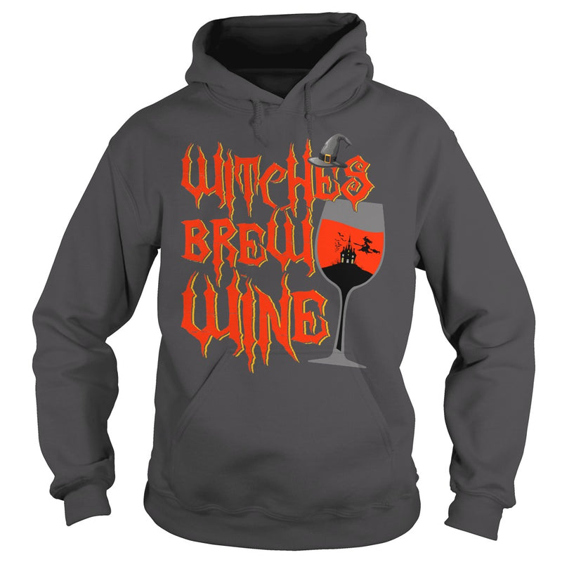 WITCHES BREW WINE T SHIRT FUNNY HALLOWEEN DRINKING