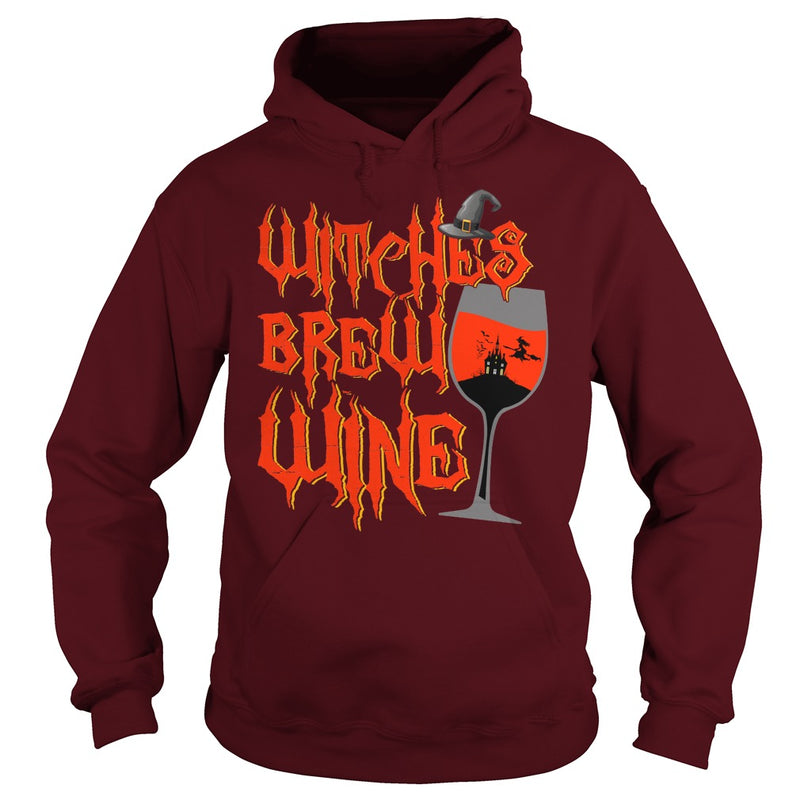 WITCHES BREW WINE T SHIRT FUNNY HALLOWEEN DRINKING