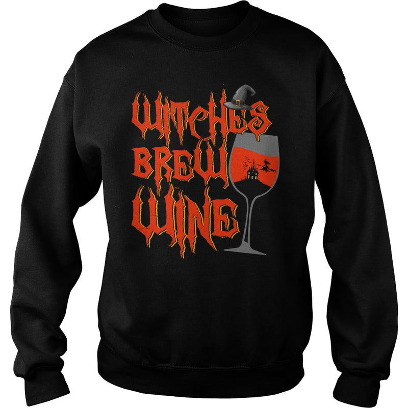 WITCHES BREW WINE T SHIRT FUNNY HALLOWEEN DRINKING