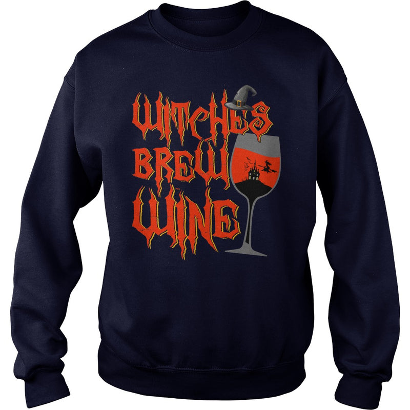 WITCHES BREW WINE T SHIRT FUNNY HALLOWEEN DRINKING
