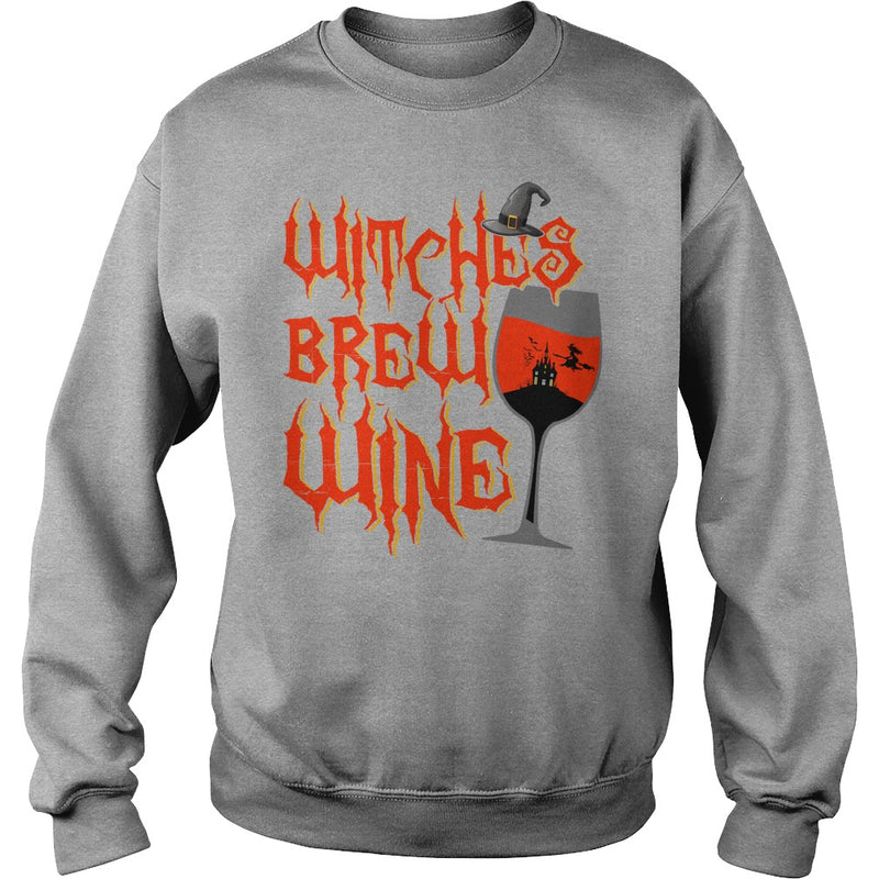 WITCHES BREW WINE T SHIRT FUNNY HALLOWEEN DRINKING