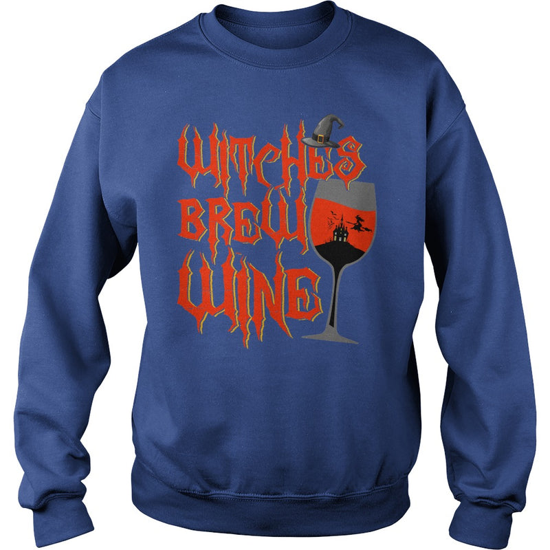 WITCHES BREW WINE T SHIRT FUNNY HALLOWEEN DRINKING