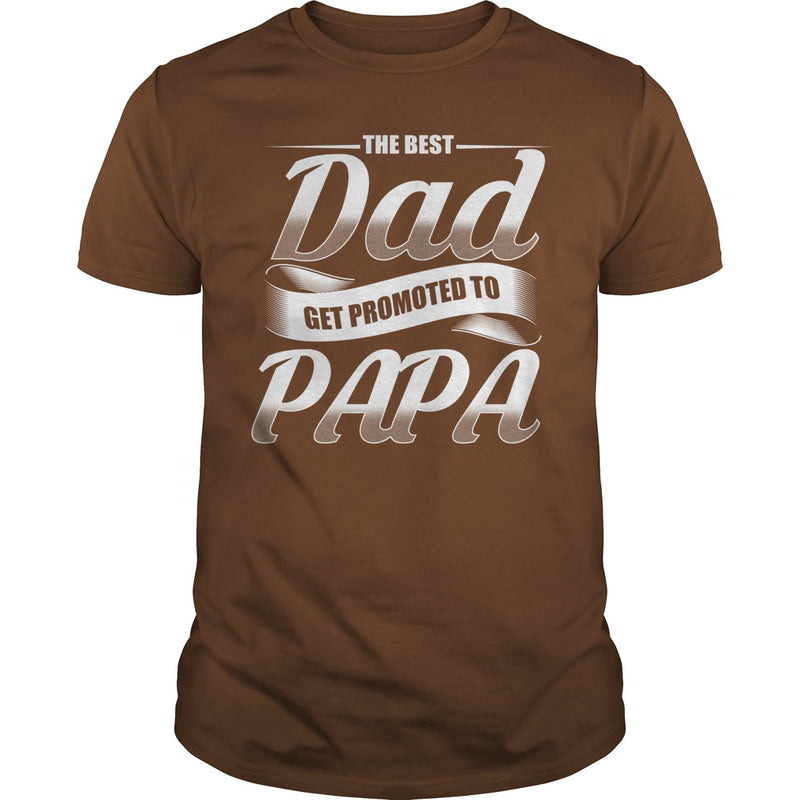 Promoted To Papa Shirt Grandpa Announcement T Shirt 1