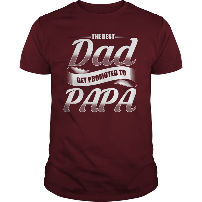 Promoted To Papa Shirt Grandpa Announcement T Shirt 1