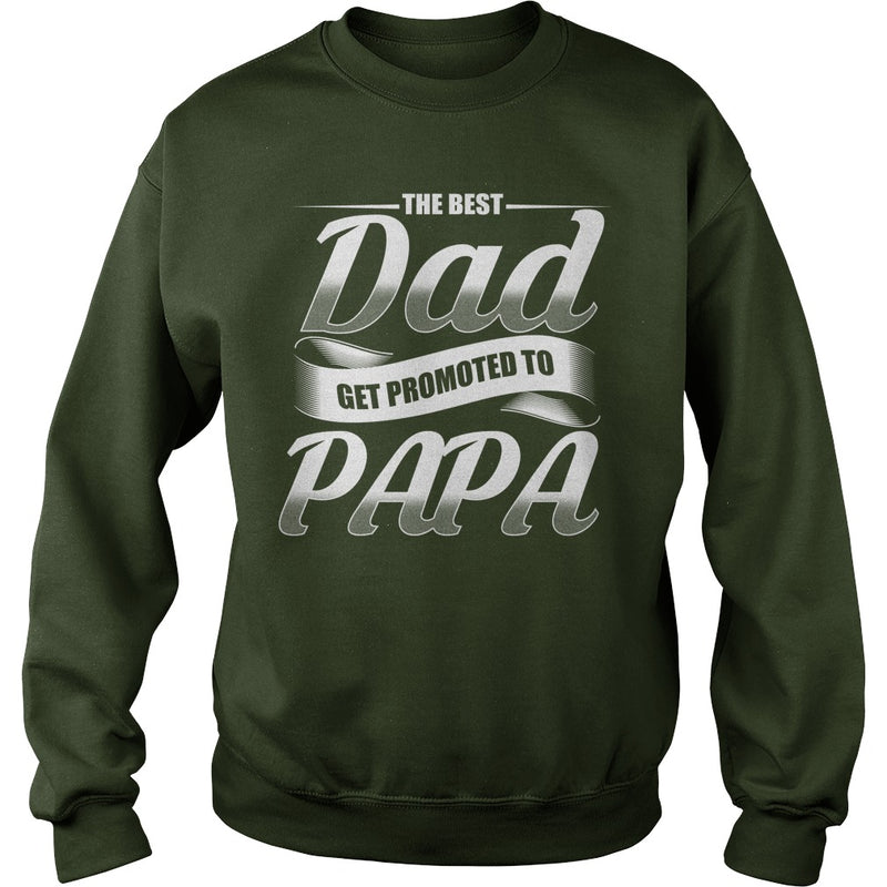 Promoted To Papa Shirt Grandpa Announcement T Shirt 1