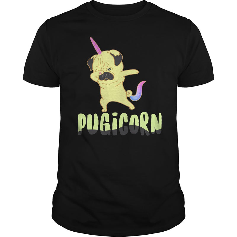Pugicorn T-Shirt  Pug Lovers Tee Funny Birthday Gift