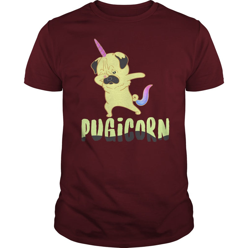 Pugicorn T-Shirt  Pug Lovers Tee Funny Birthday Gift