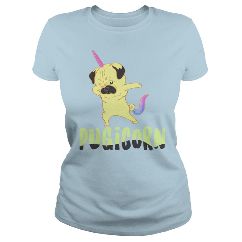 Pugicorn T-Shirt  Pug Lovers Tee Funny Birthday Gift