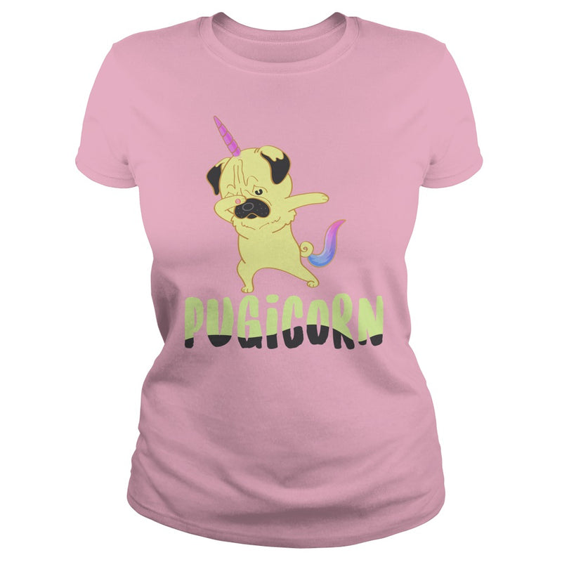 Pugicorn T-Shirt  Pug Lovers Tee Funny Birthday Gift