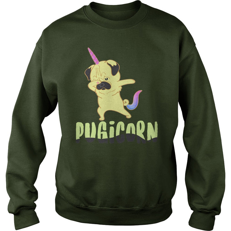 Pugicorn T-Shirt  Pug Lovers Tee Funny Birthday Gift