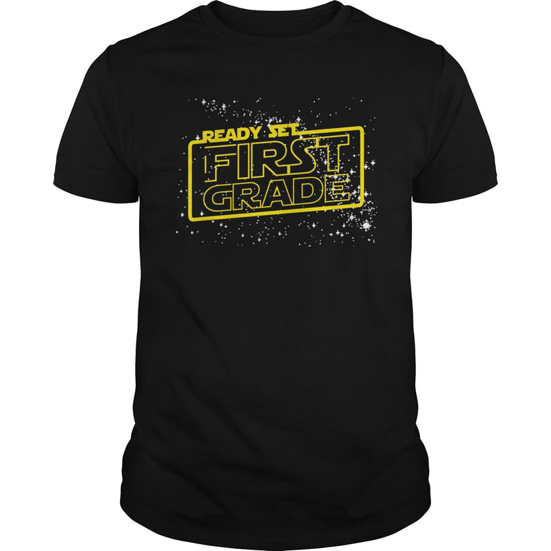 Ready set 1st Grade T Shirt for Boys and Girls