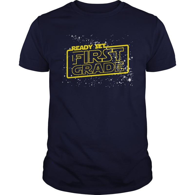 Ready set 1st Grade T Shirt for Boys and Girls