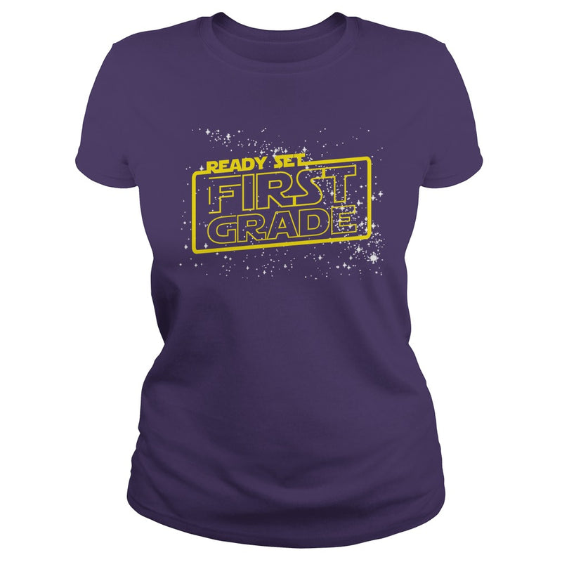 Ready set 1st Grade T Shirt for Boys and Girls