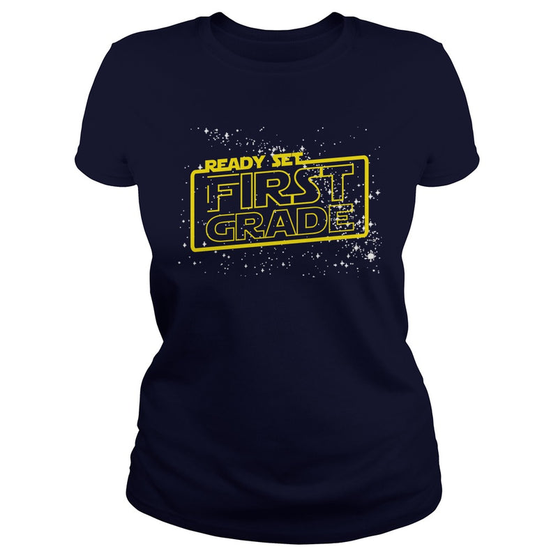Ready set 1st Grade T Shirt for Boys and Girls