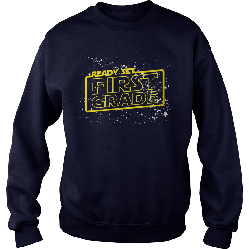 Ready set 1st Grade T Shirt for Boys and Girls