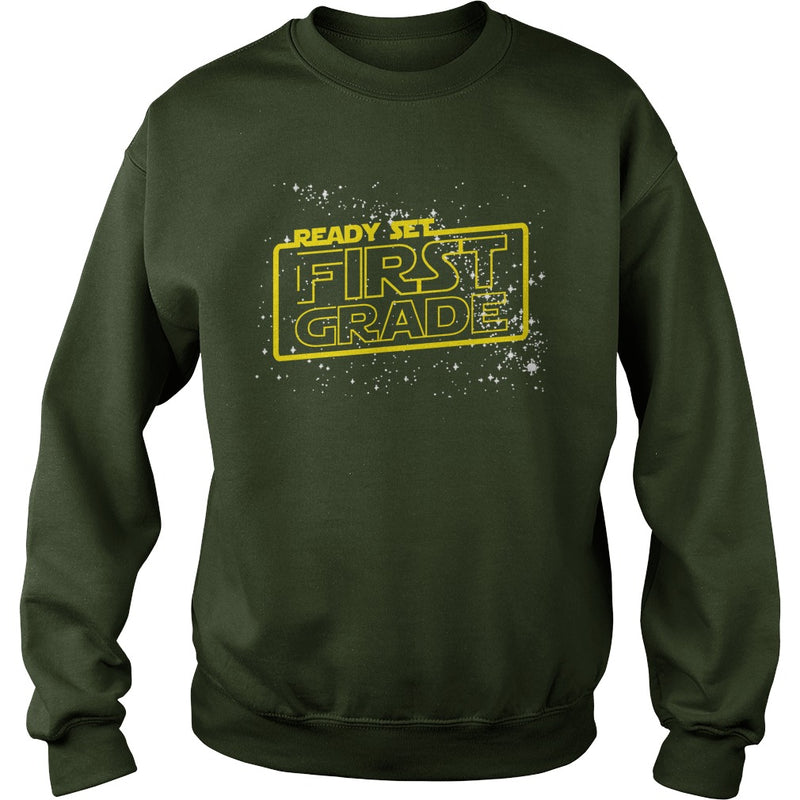 Ready set 1st Grade T Shirt for Boys and Girls