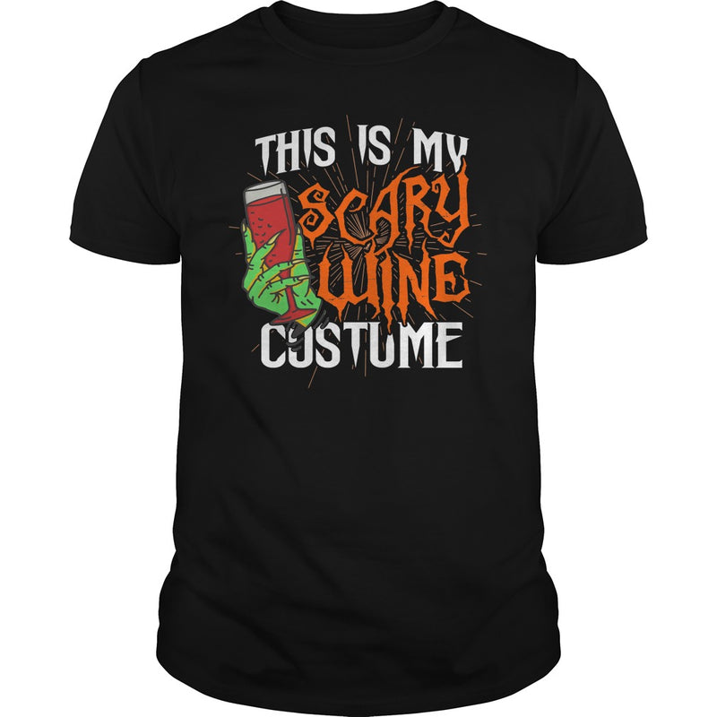 THIS IS MY SCARY WINE COSTUME T SHIRT HALLOWEEN SHIRT