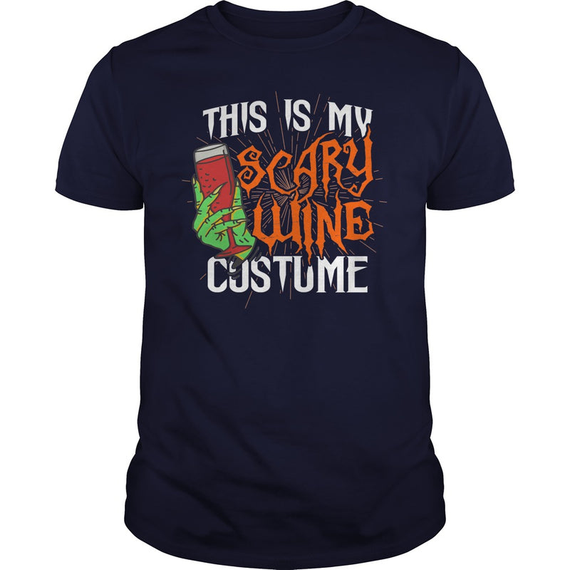 THIS IS MY SCARY WINE COSTUME T SHIRT HALLOWEEN SHIRT