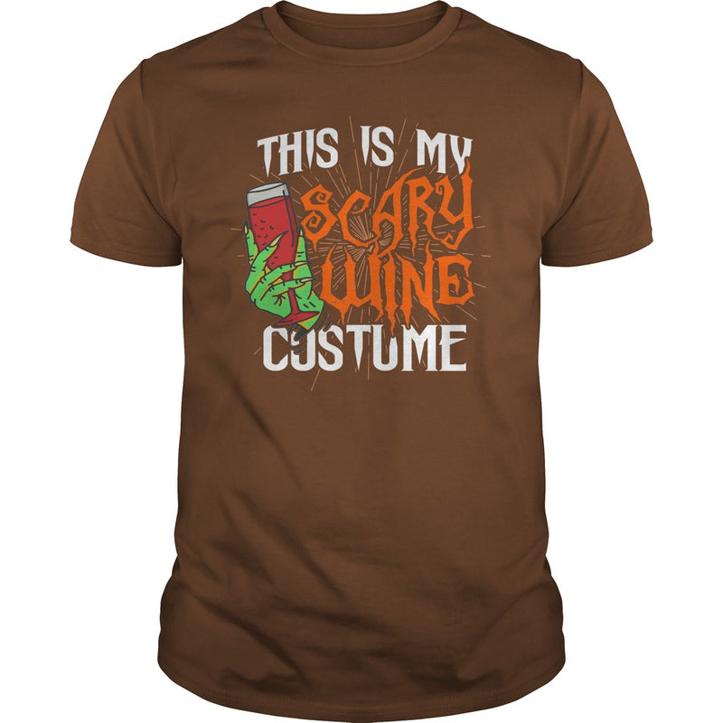 THIS IS MY SCARY WINE COSTUME T SHIRT HALLOWEEN SHIRT