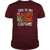 THIS IS MY SCARY WINE COSTUME T SHIRT HALLOWEEN SHIRT