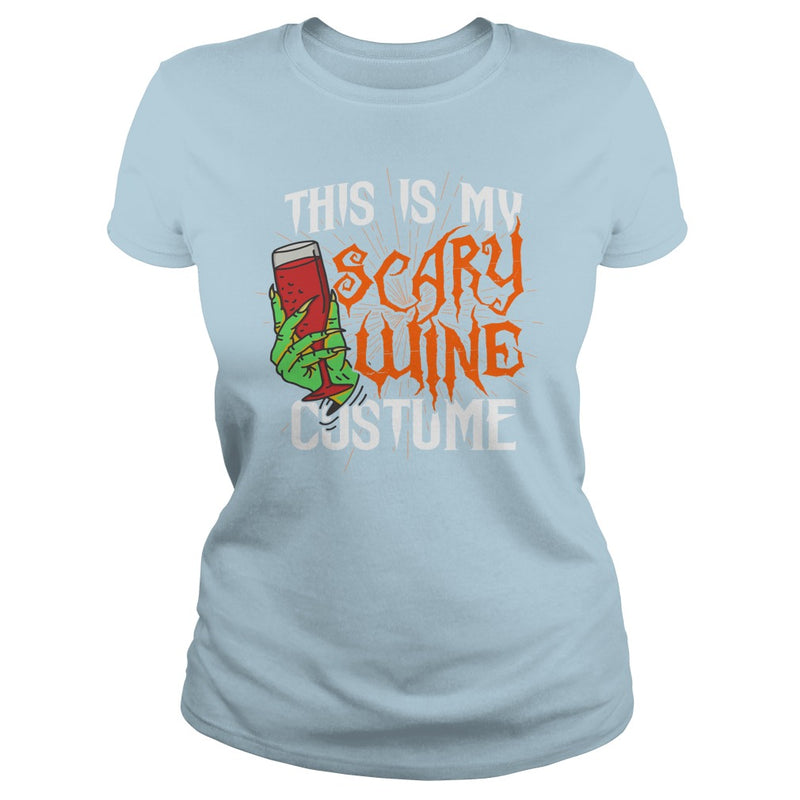 THIS IS MY SCARY WINE COSTUME T SHIRT HALLOWEEN SHIRT