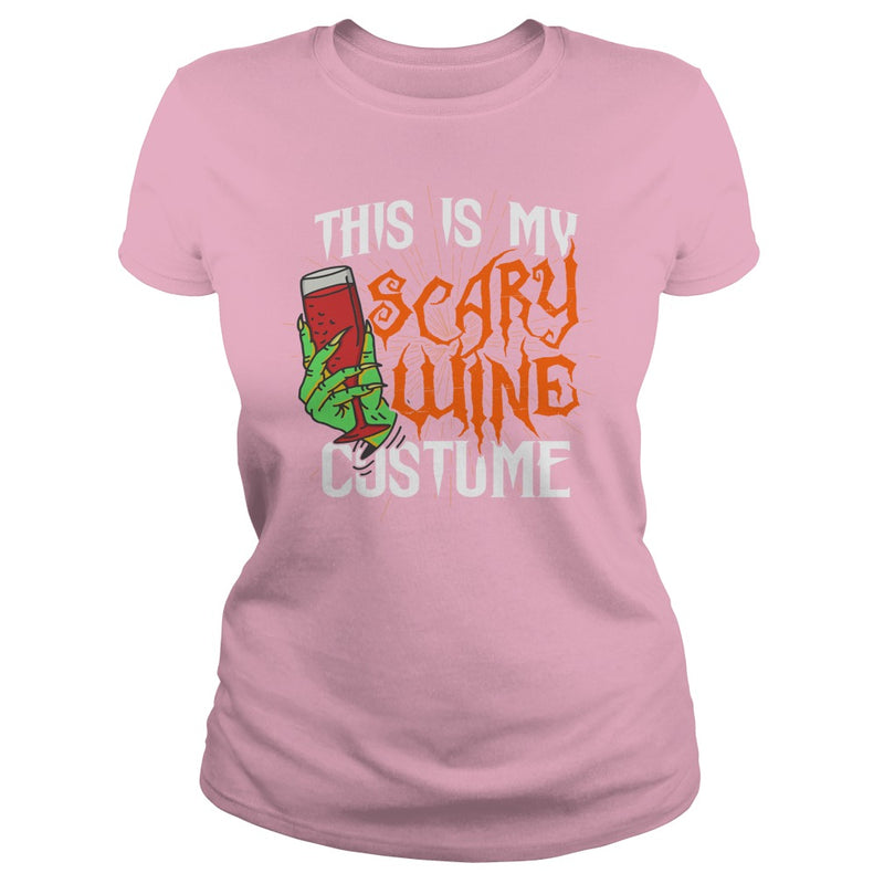 THIS IS MY SCARY WINE COSTUME T SHIRT HALLOWEEN SHIRT