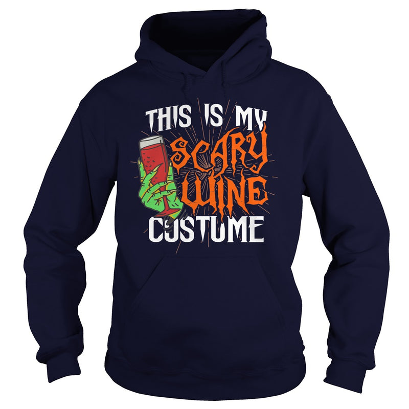 THIS IS MY SCARY WINE COSTUME T SHIRT HALLOWEEN SHIRT