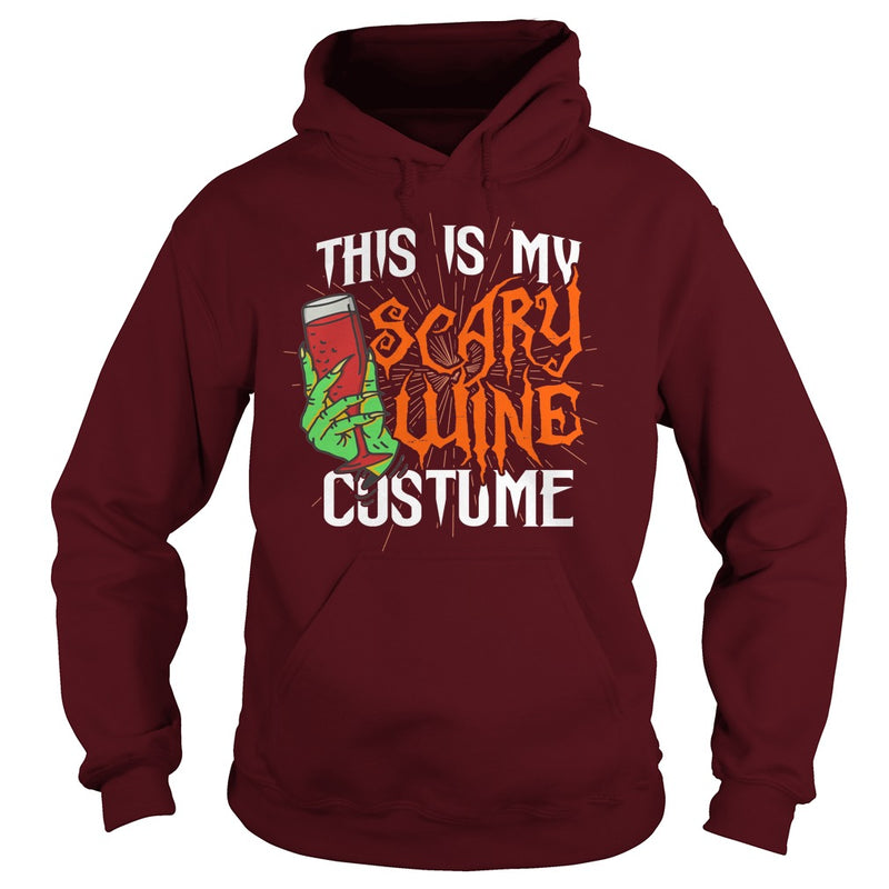 THIS IS MY SCARY WINE COSTUME T SHIRT HALLOWEEN SHIRT