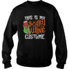 THIS IS MY SCARY WINE COSTUME T SHIRT HALLOWEEN SHIRT