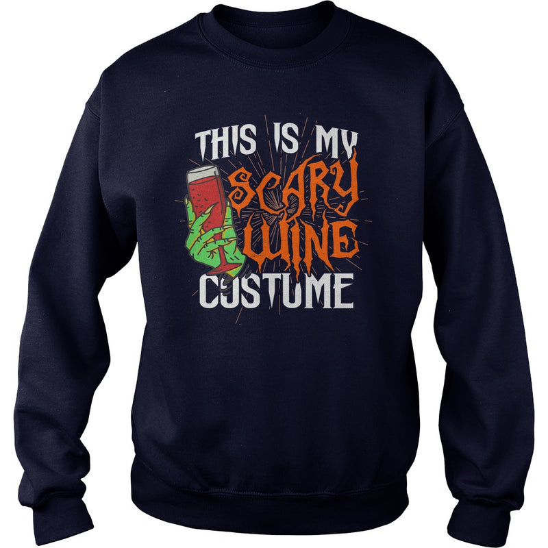 THIS IS MY SCARY WINE COSTUME T SHIRT HALLOWEEN SHIRT