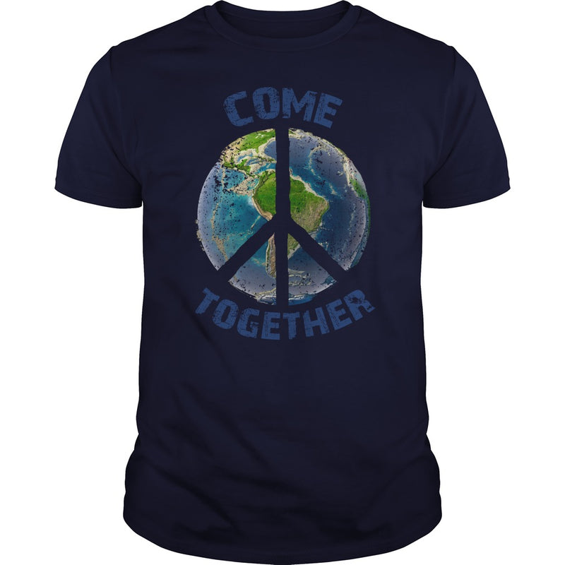 COME TOGETHER EARTH LOVE - PEACE ON EARTH WORLD PEACE T SHIRT