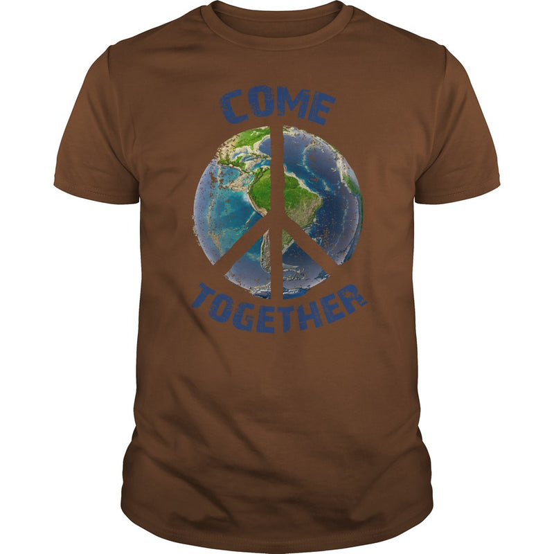 COME TOGETHER EARTH LOVE - PEACE ON EARTH WORLD PEACE T SHIRT