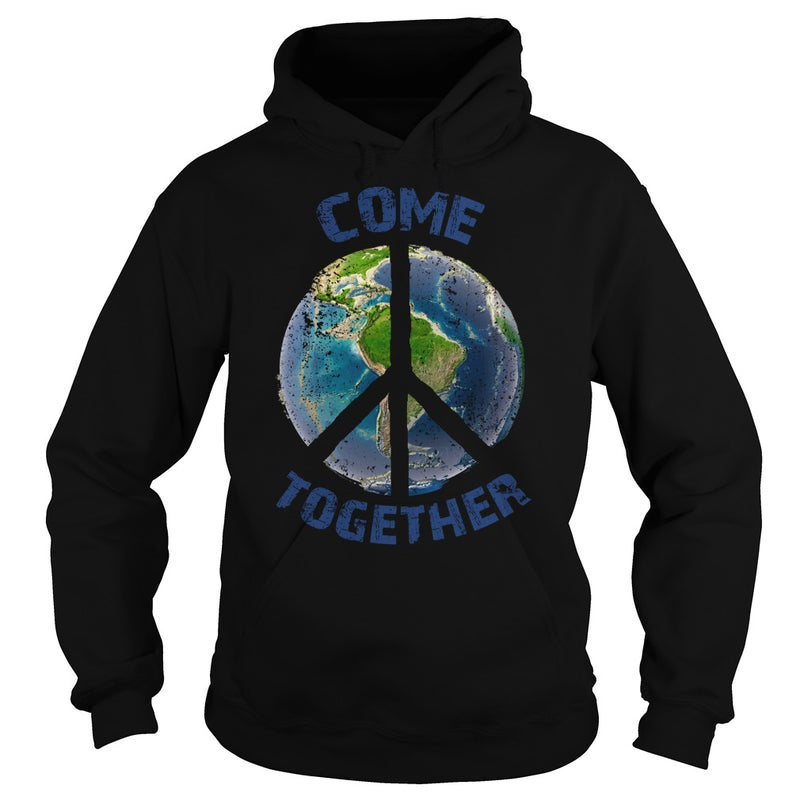 COME TOGETHER EARTH LOVE - PEACE ON EARTH WORLD PEACE T SHIRT