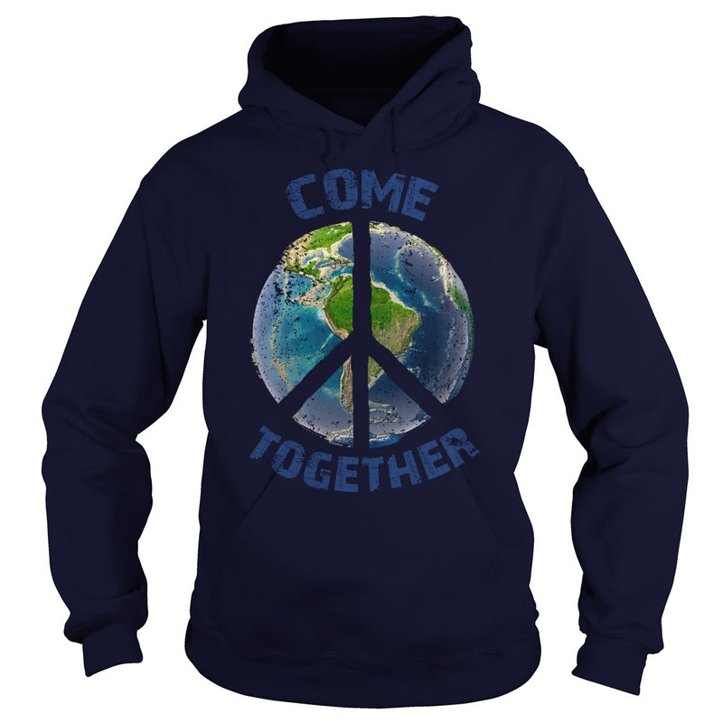 COME TOGETHER EARTH LOVE - PEACE ON EARTH WORLD PEACE T SHIRT