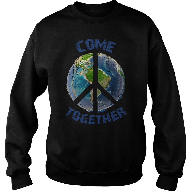 COME TOGETHER EARTH LOVE - PEACE ON EARTH WORLD PEACE T SHIRT