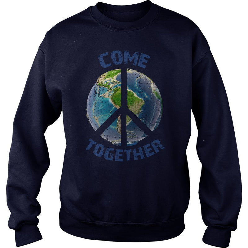 COME TOGETHER EARTH LOVE - PEACE ON EARTH WORLD PEACE T SHIRT