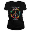FLOWER PEACE SYMBOL T-SHIRT GIFT FOR PEACE DAY