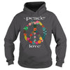 FLOWER PEACE SYMBOL T-SHIRT GIFT FOR PEACE DAY