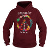 FLOWER PEACE SYMBOL T-SHIRT GIFT FOR PEACE DAY