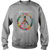 FLOWER PEACE SYMBOL T-SHIRT GIFT FOR PEACE DAY