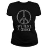 GIVE PEACE A CHANCE TEE FOR HIPPIES  BOOMERS  &amp; MILLENNIALS
