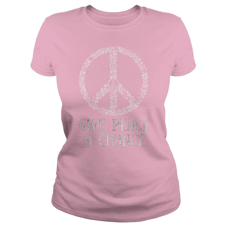 GIVE PEACE A CHANCE TEE FOR HIPPIES  BOOMERS  &amp; MILLENNIALS