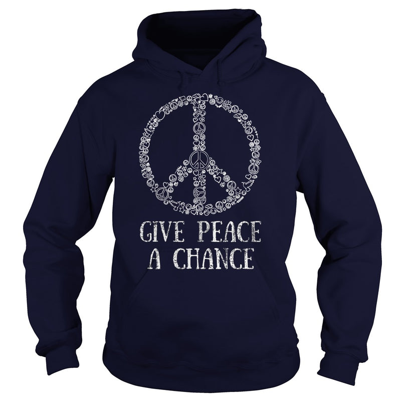 GIVE PEACE A CHANCE TEE FOR HIPPIES  BOOMERS  &amp; MILLENNIALS
