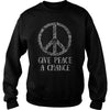 GIVE PEACE A CHANCE TEE FOR HIPPIES  BOOMERS  &amp; MILLENNIALS