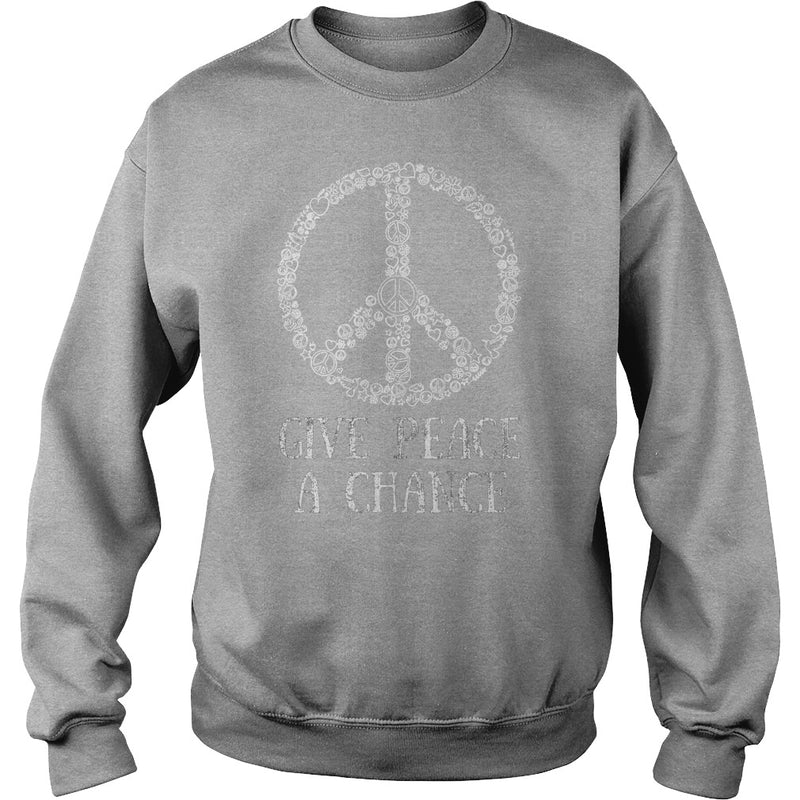 GIVE PEACE A CHANCE TEE FOR HIPPIES  BOOMERS  &amp; MILLENNIALS