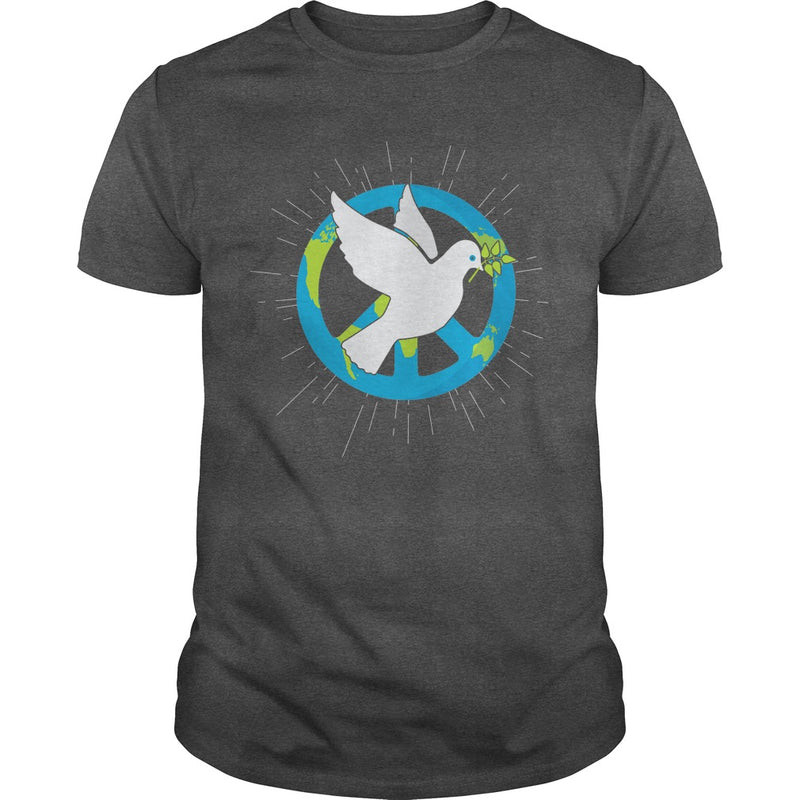 HAPPY INTERNATIONAL PEACE DAY WITH BIRD &amp; EARTH T-SHIRT